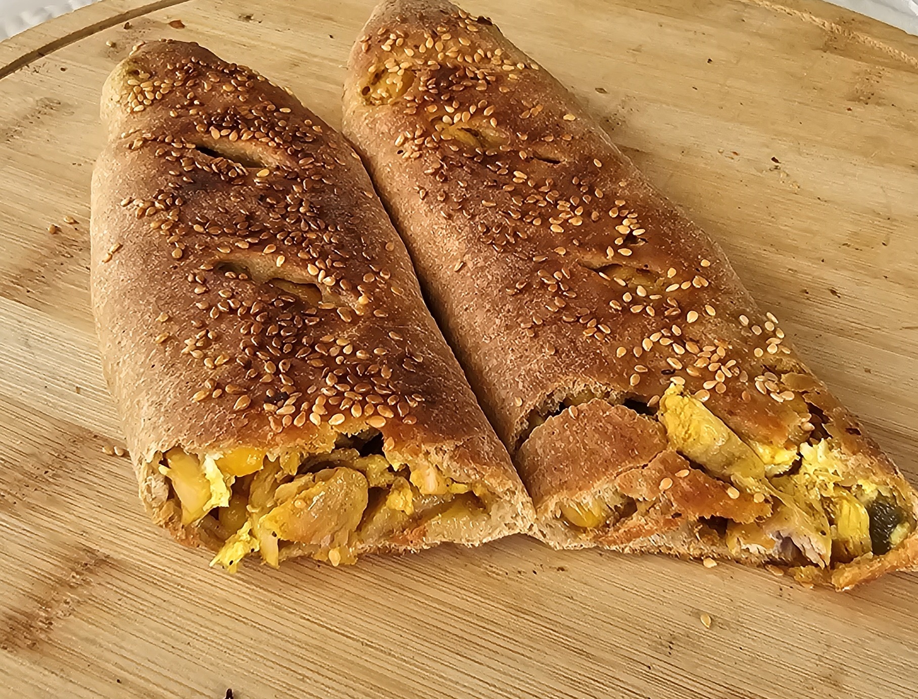 فطيرة دجاج و خضار (صحي)